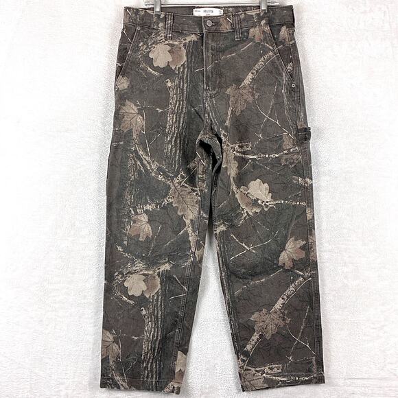 Hollister Other - Hollister Jeans Mens 32x30 Brown Real Tree Camo Baggy Carpenter Skate Grunge Y2K